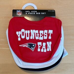NE Patriots kids bib set